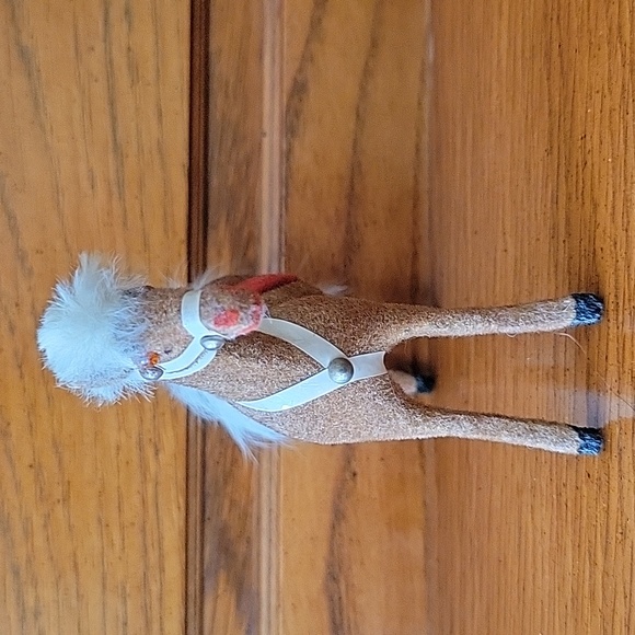 Vintage Flocked Horse - Picture 5 of 11